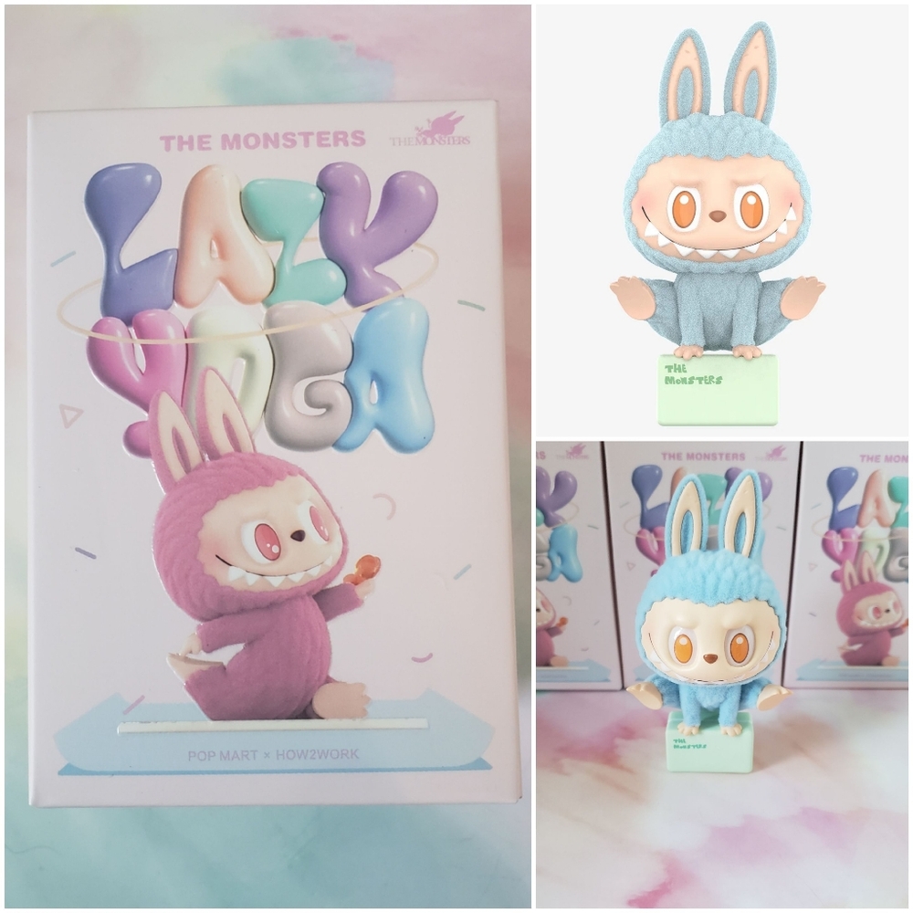 Labubu NIB Lazy Yoga Series Show Off Figure THE MONSTERS Pop Mart